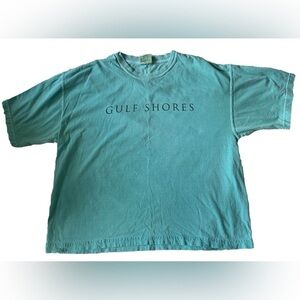 Gulf Shores (oyster house) Turquoise Shirt (Large)